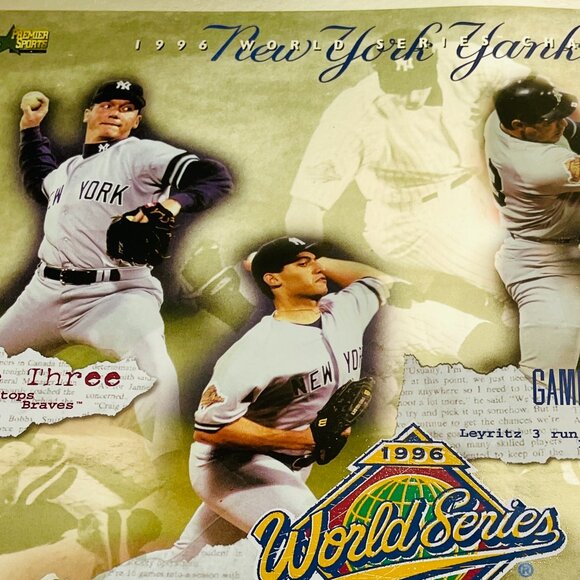 POSTER -New York Yankees. 1996 WORLD SERIES CHAMPIONS. Measures 14 x 11, - Picture 7 of 7
